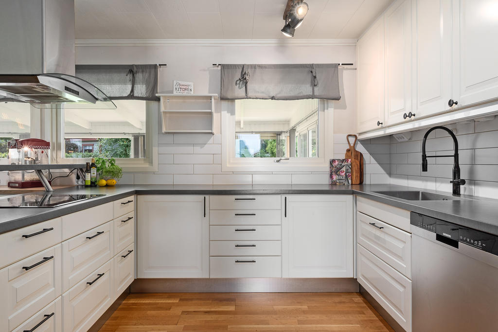 Snygg stil och väl planerat kök för rolig matlagning