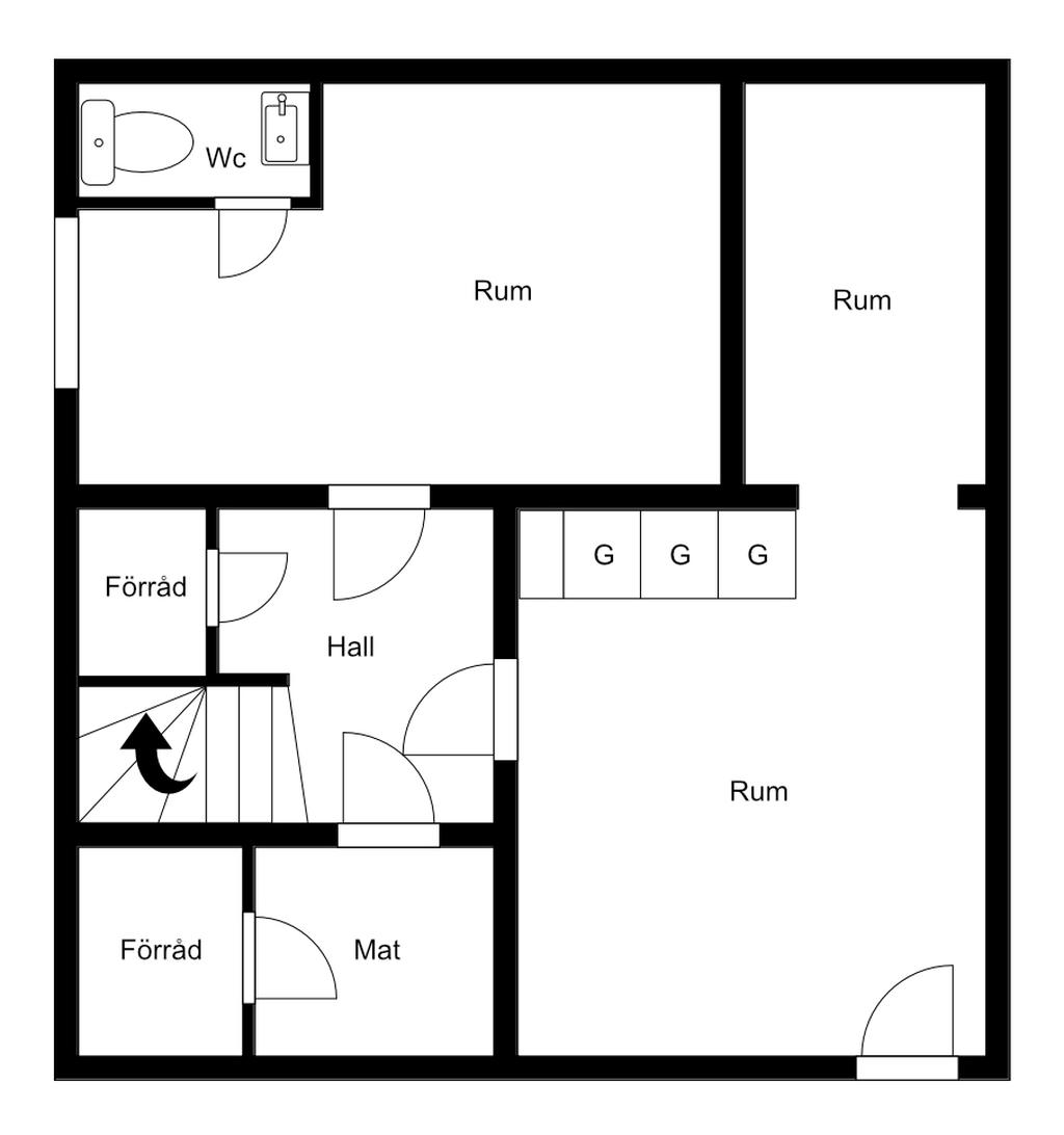 Planlösning källarplan