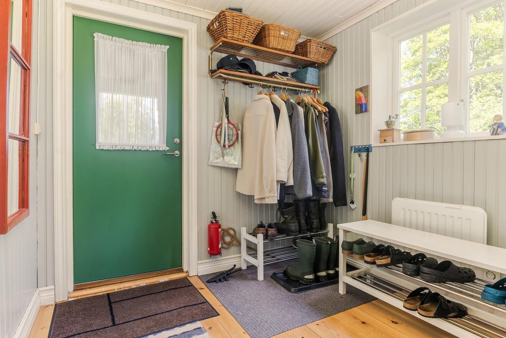 Hall med avhängningsplats. 