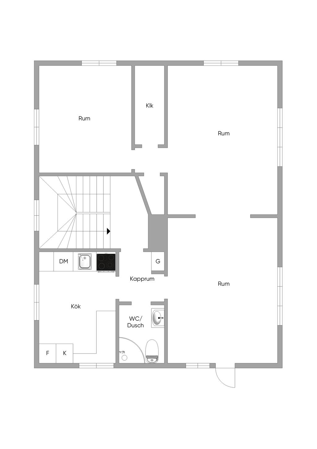 Lägenhet våningsplan 2