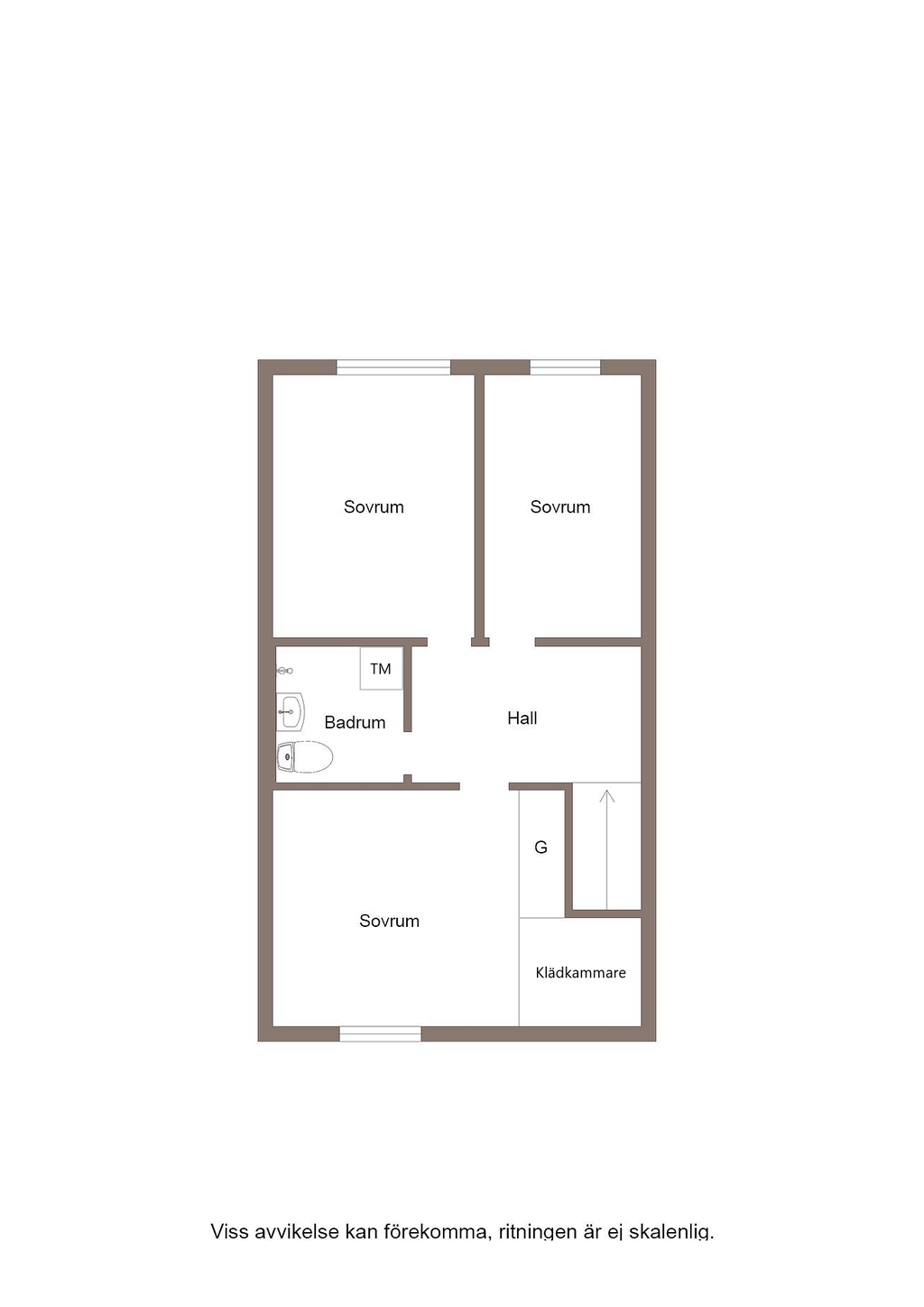 Planlösning övre plan