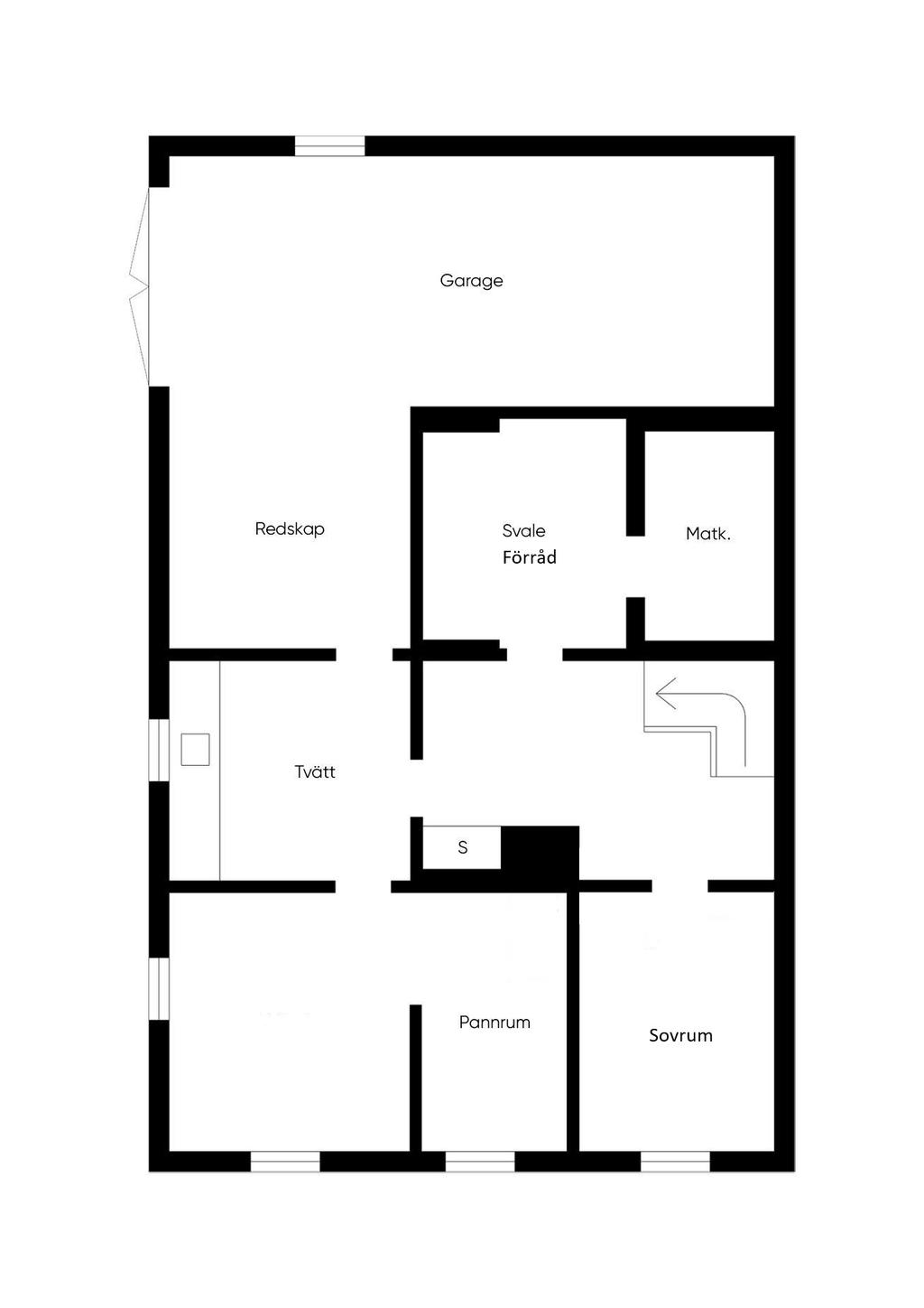 Planlösning - källarplan