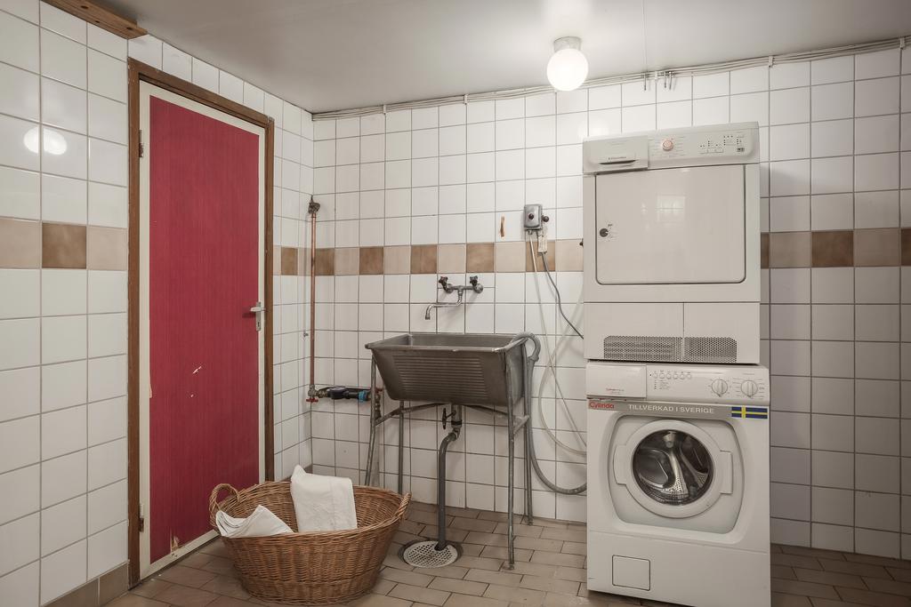 Tvättstugan i källaren.