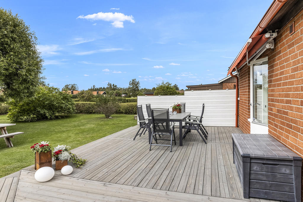 Plats för grillkväll eller en stund i solen