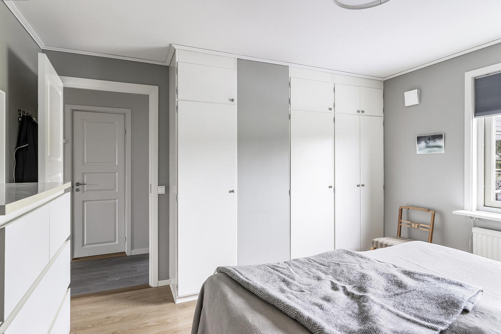 Sovrum med bra förvaring