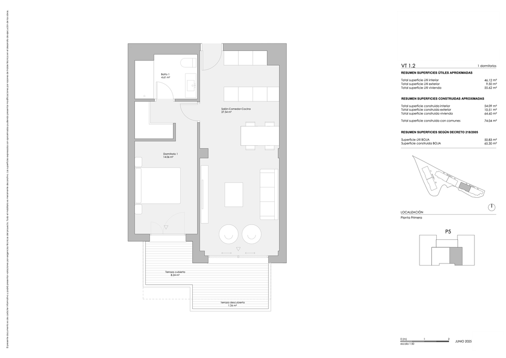 Ex på lägenhet med 1 sovrum