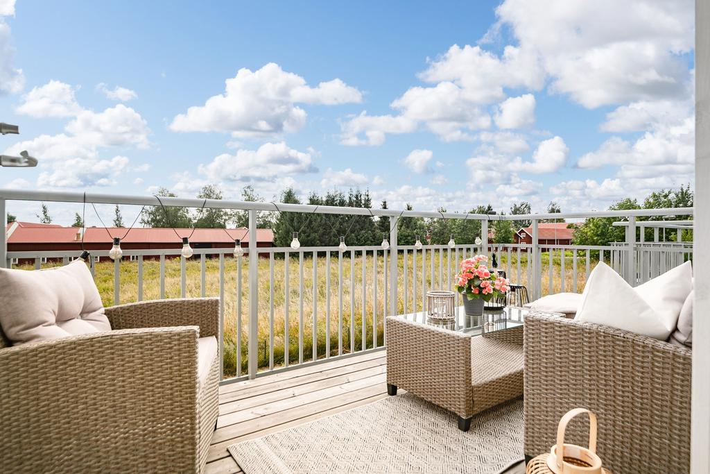 Otrolig utsikt från balkongen.