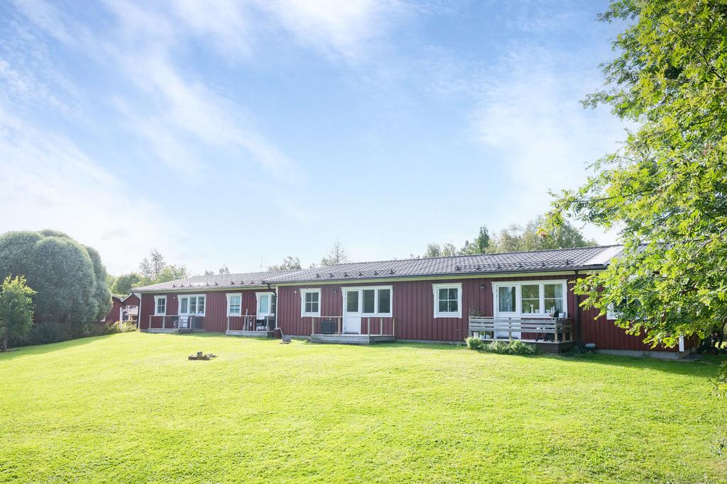 Baksidan av byggnaden