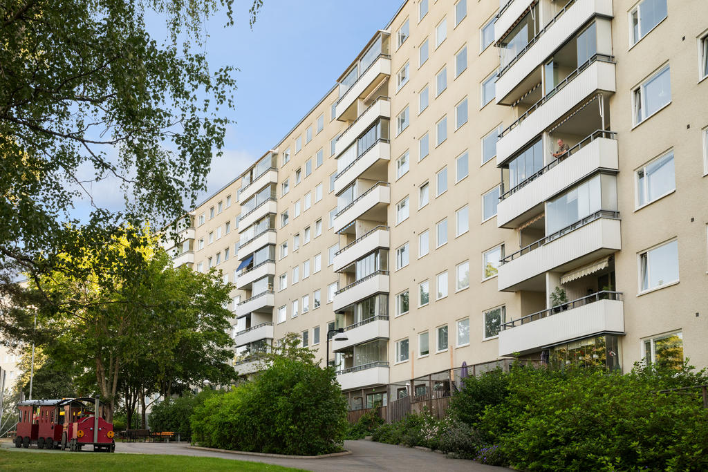 Fasadbild sett från innergården