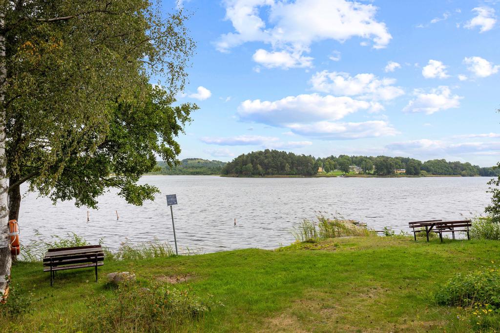 Badplats vid sjön Aspen