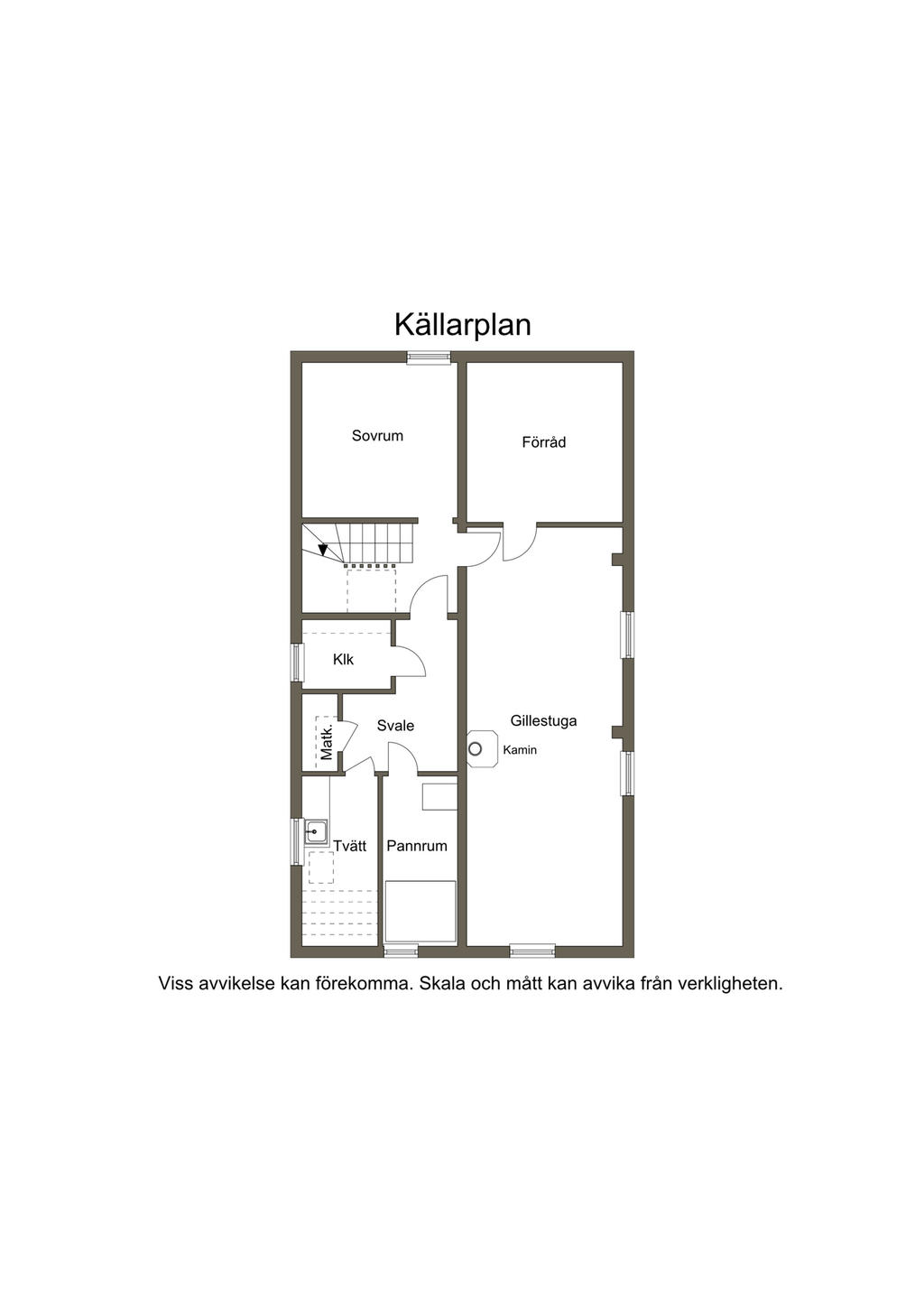 Planlösning källarplan