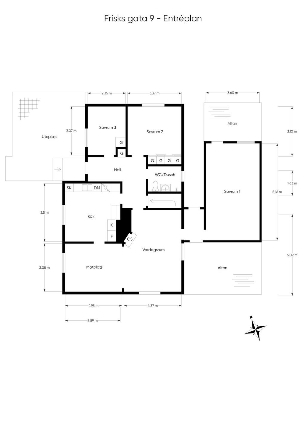 Planritning entréplan