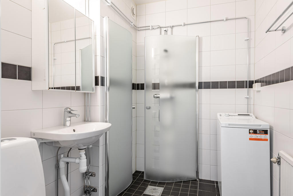 Badrummet är även det nyligen renoverat