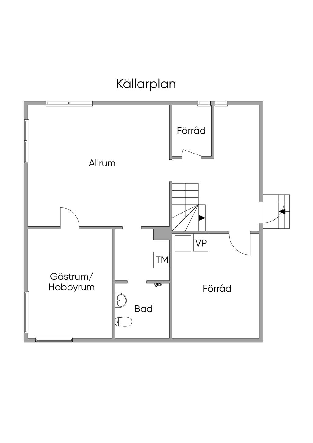 Källarplan 2D