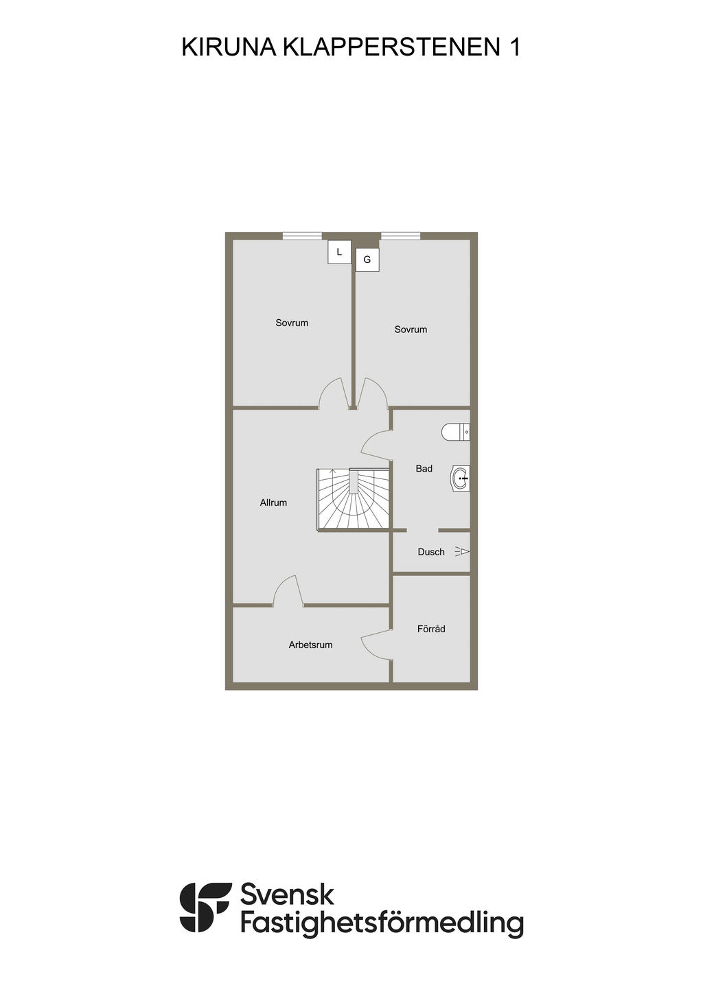 Planritning övre plan