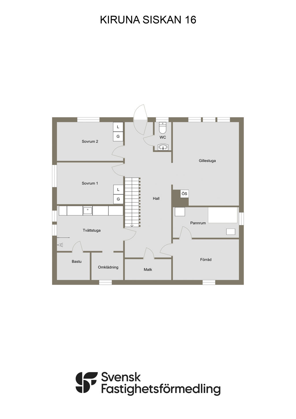 Planritning Suterrängplan