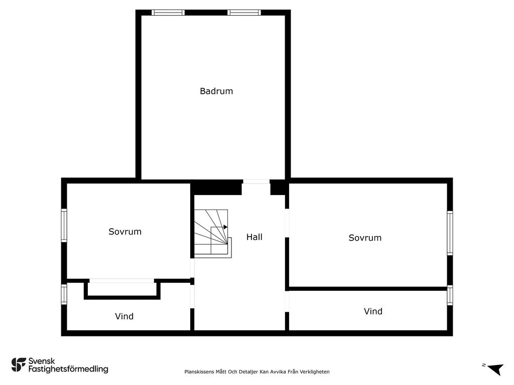 Planlösning övre plan 