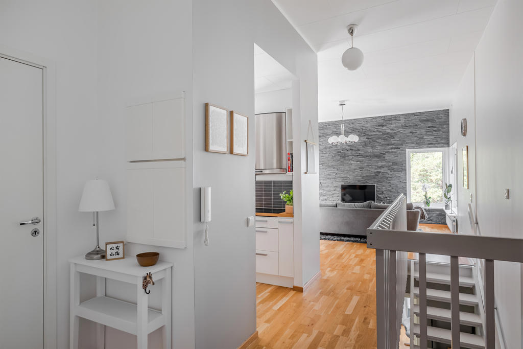 Ovanvåningens öppna planlösning
