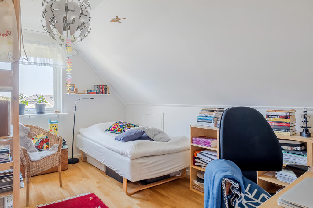 Sovrum 3 med plats för säng och skrivbord.