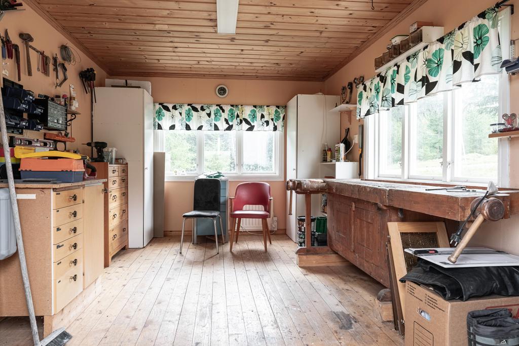Snickarboden i uthuset 
