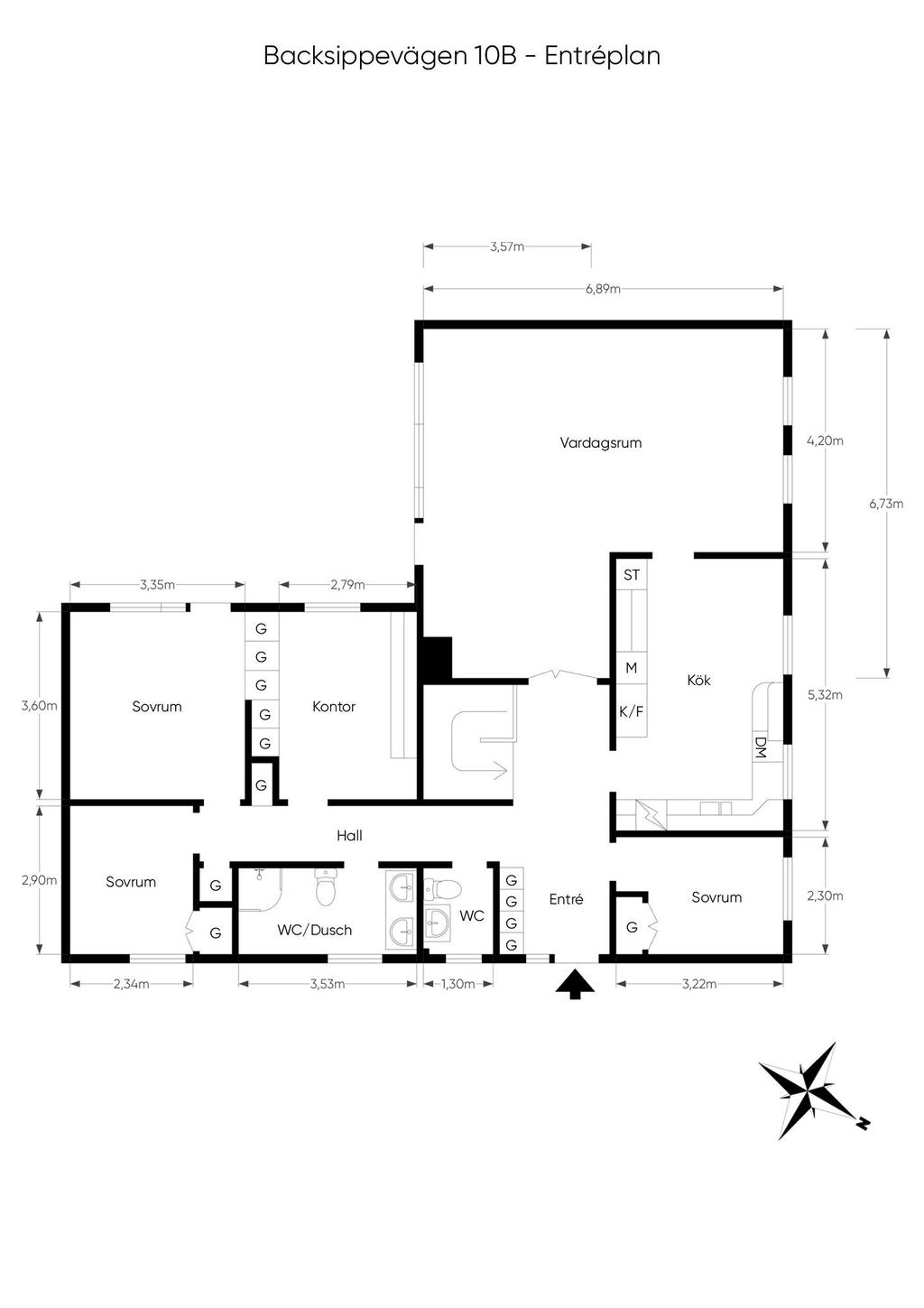 Planritning entréplan