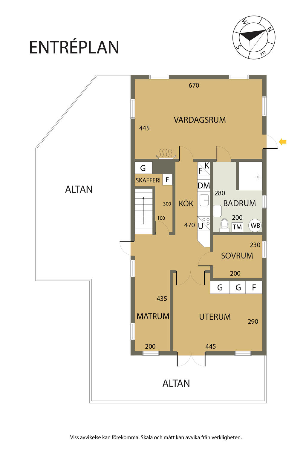 Magasinet huvudbyggnad entréplan