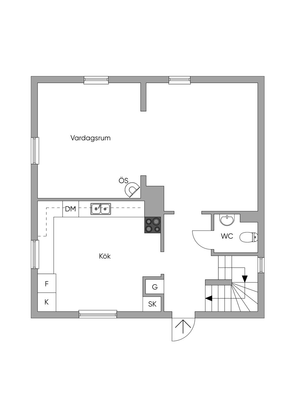 Planlösning entréplan