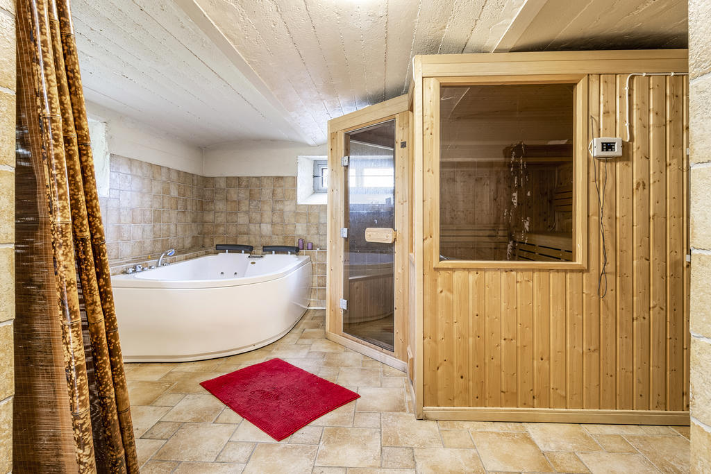 Relaxavdelning med bastu