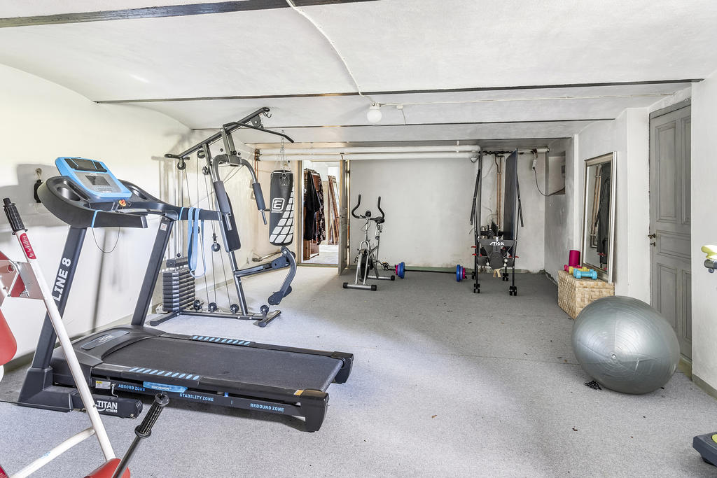 Gym i källarplan