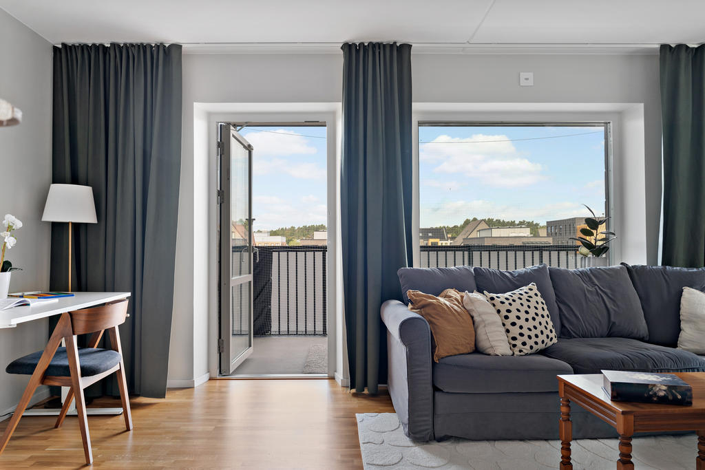 Utgång till balkongen