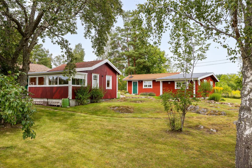Trädgård runt byggnaderna
