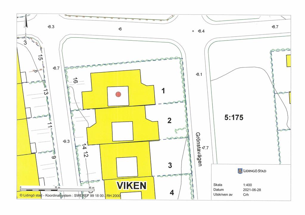 Tomkarta Bovägen 16 i Lidingö