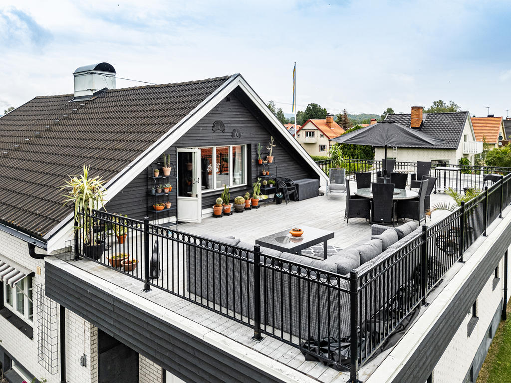 Takterrassen är en favoritplats för både ägare och besökare