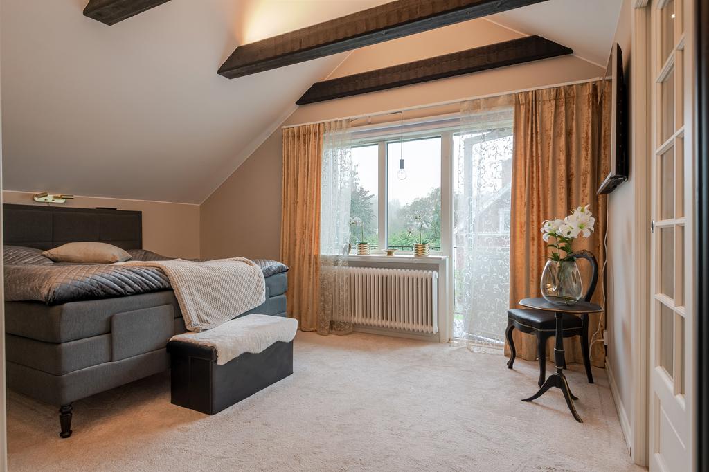 Sovrummet är något extra i det här huset. 