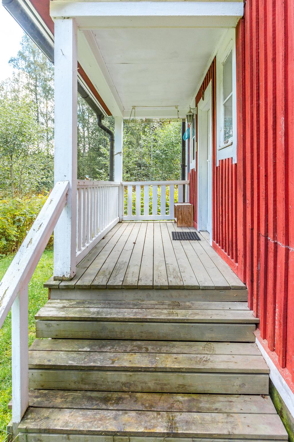 Veranda vid entré