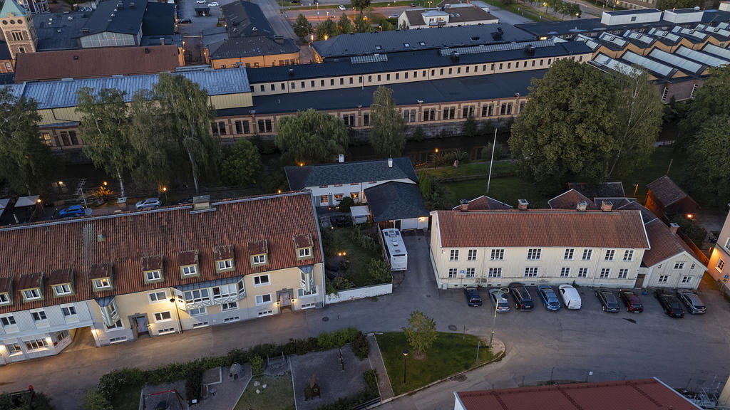 Östra Långgatan i skymning 