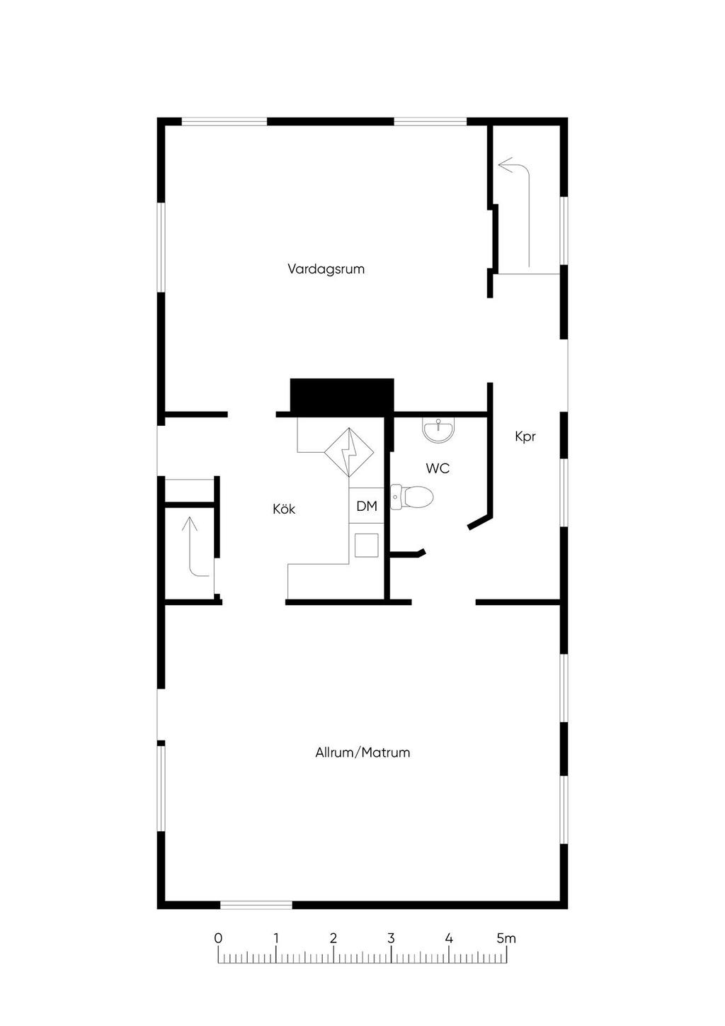 Planlösning entréplan 