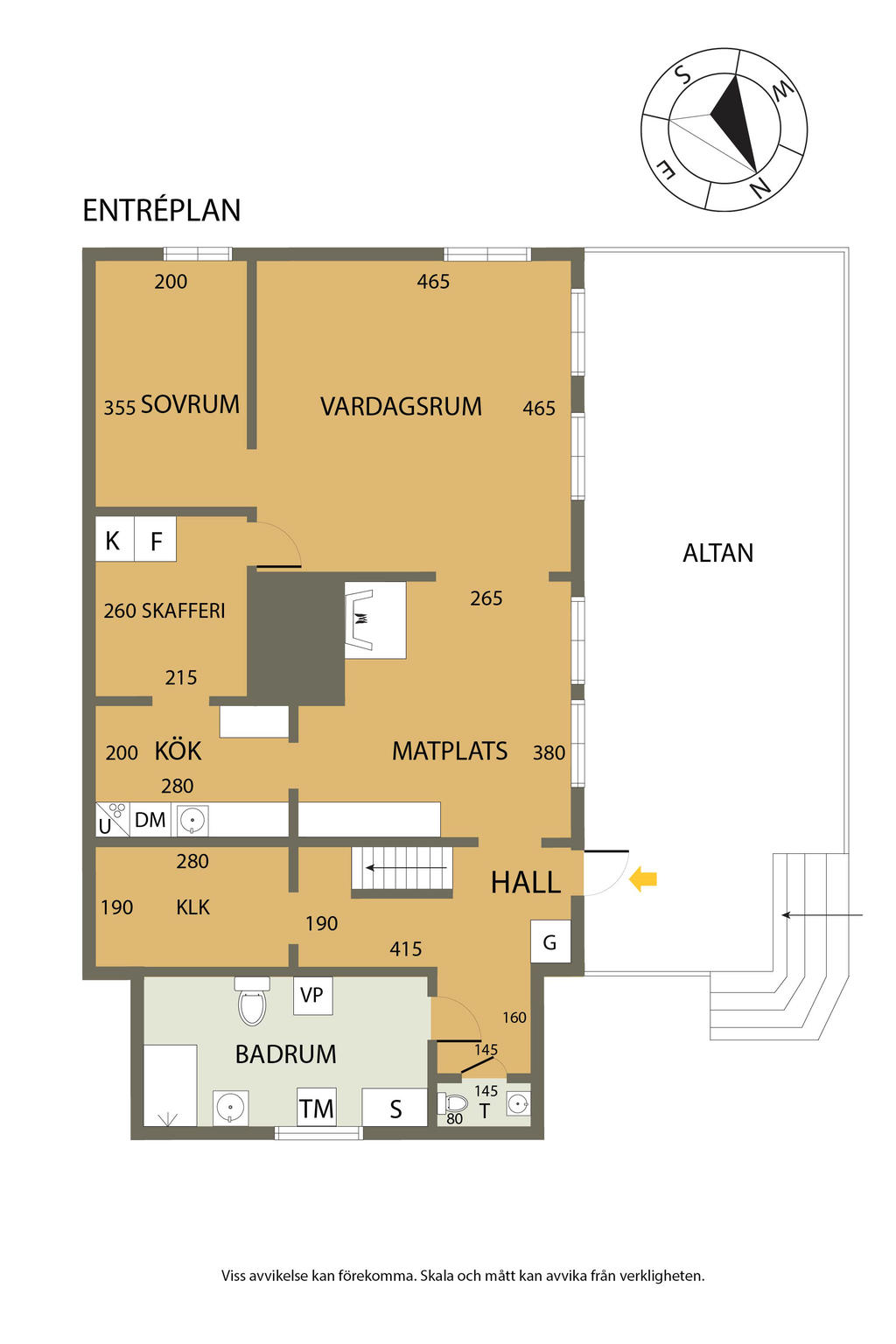 Planritning Entréplan