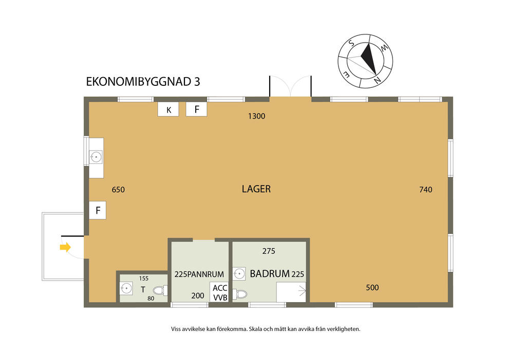 Planritning Ekonomibyggnad 