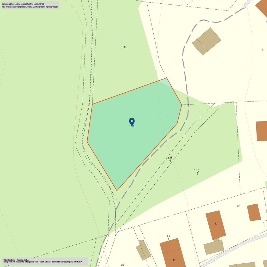 Tomt Flurkmark 1:81 - 2141 kvm