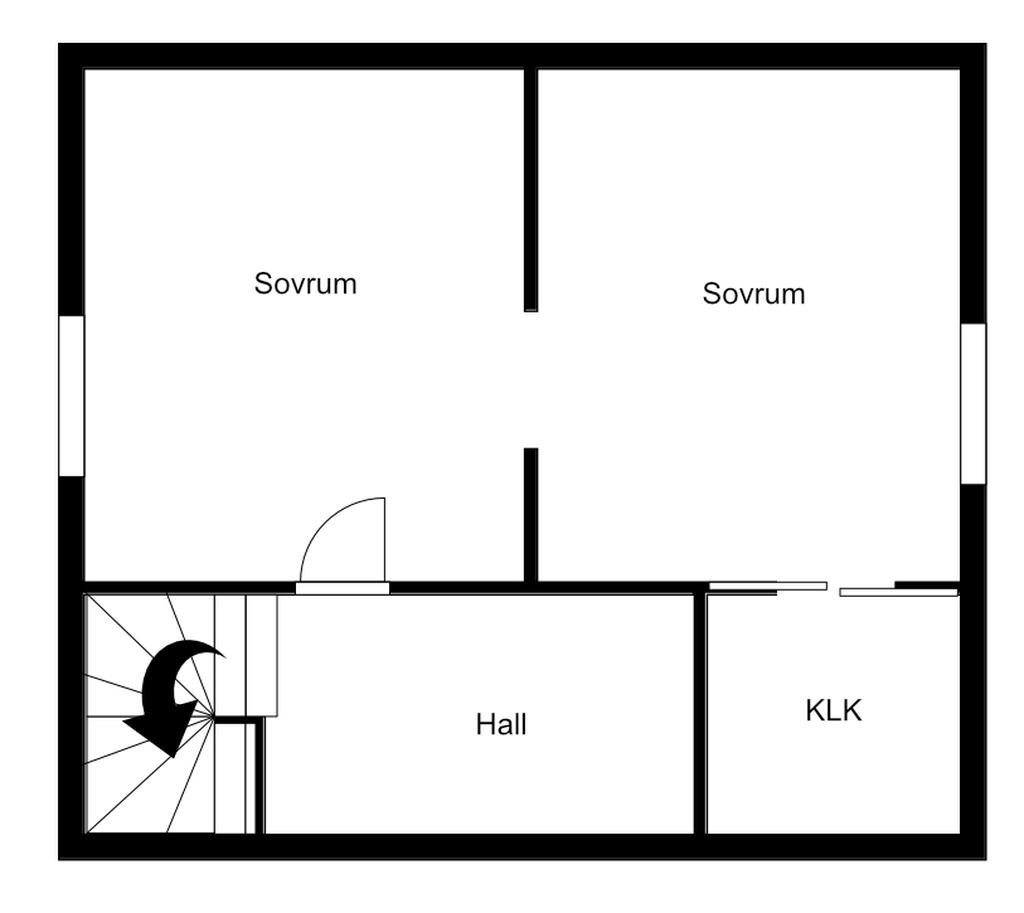 Planlösning övre plan