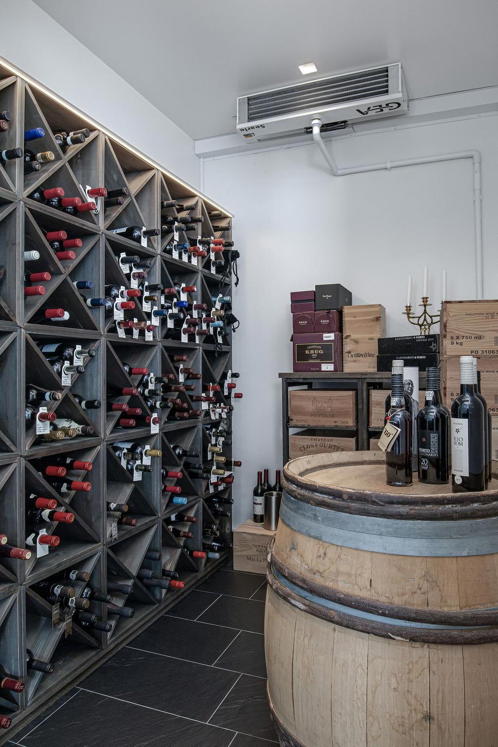 Två kylrum i källaren