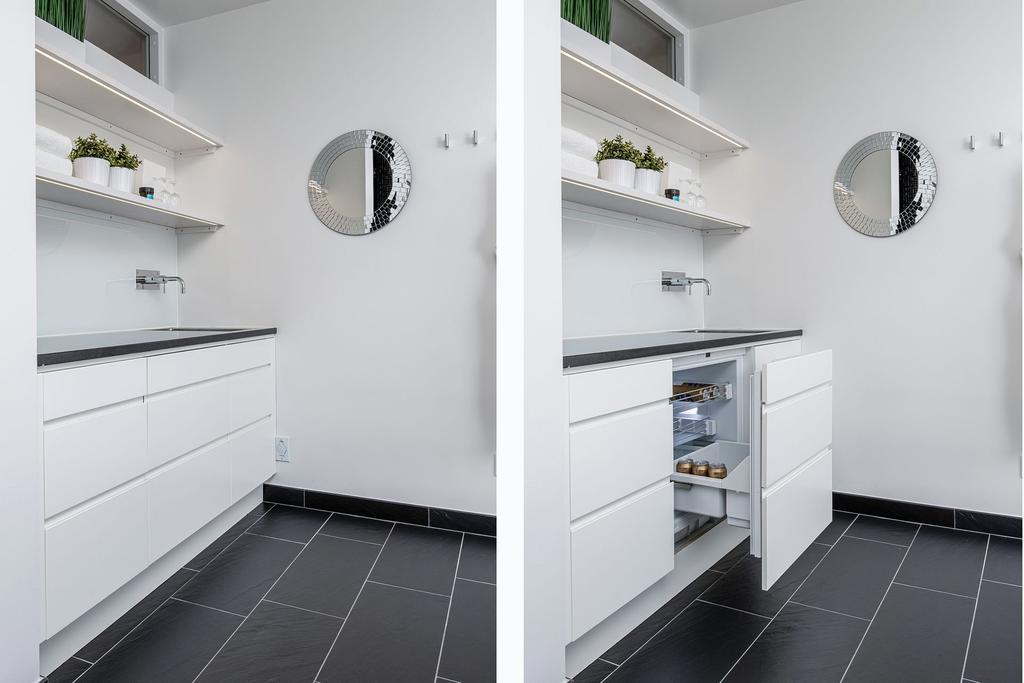 Minikök i spaavdelningen