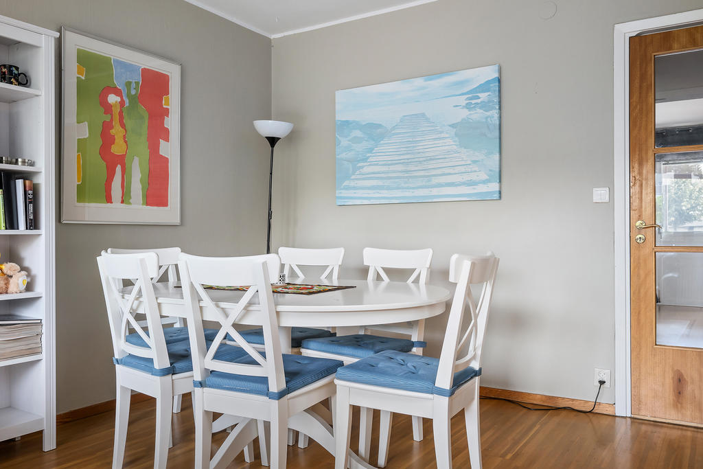 Matplats i samband med vardagsrummet