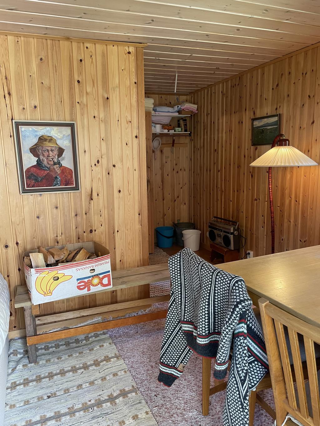 Gästrum i uthuset
