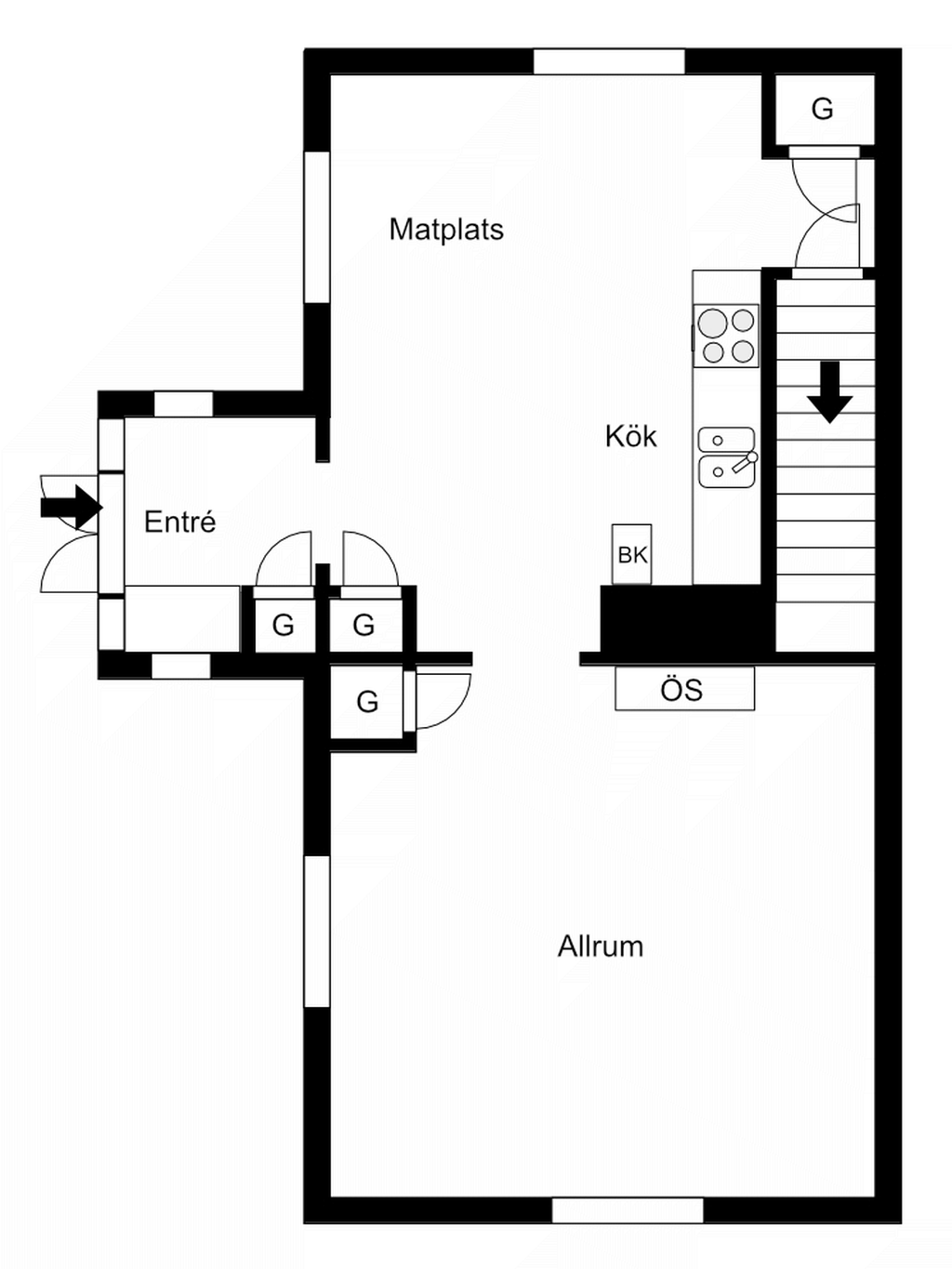 Planlösning entréplan
