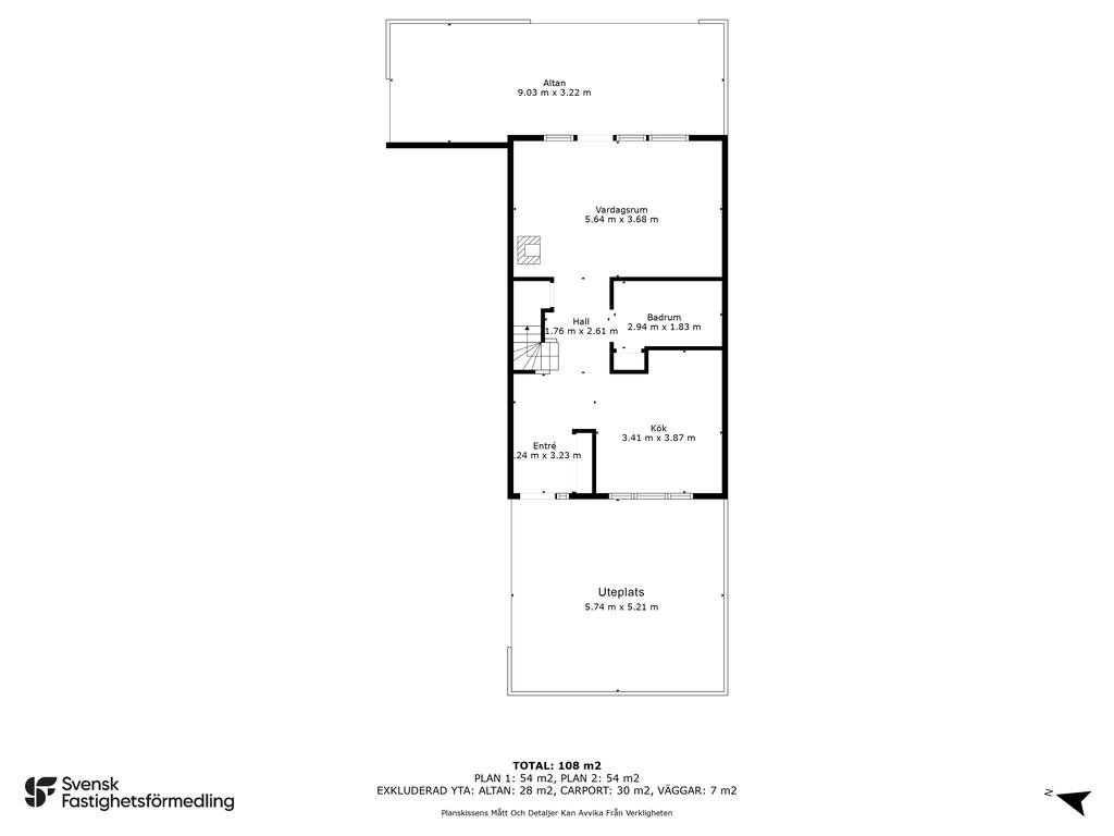 Planlösning entréplan 