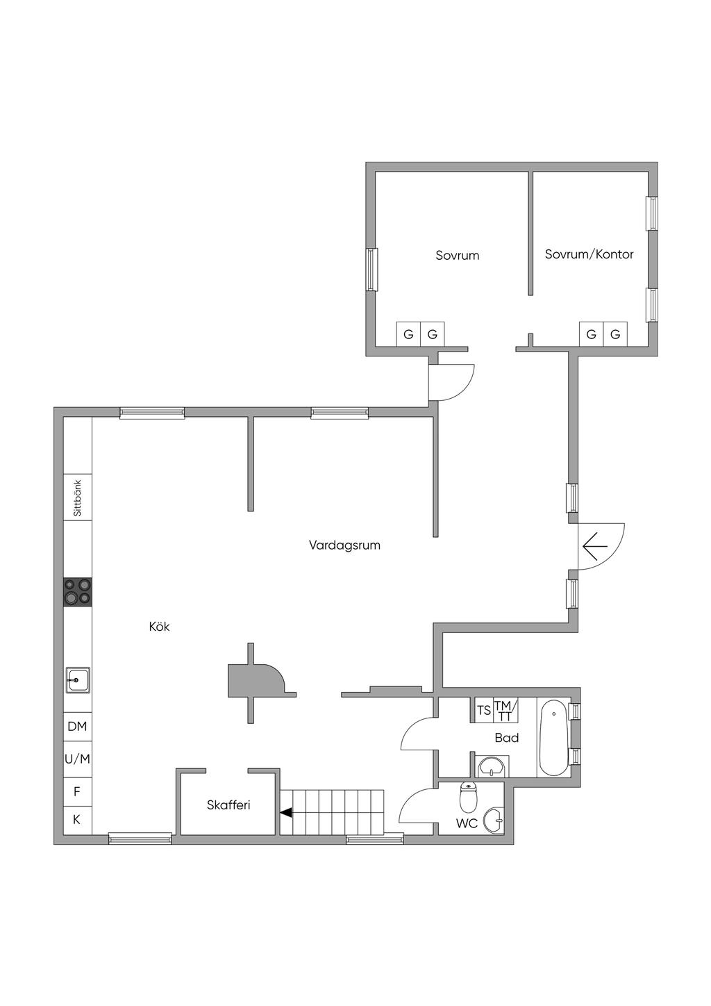 Planlösning entréplan