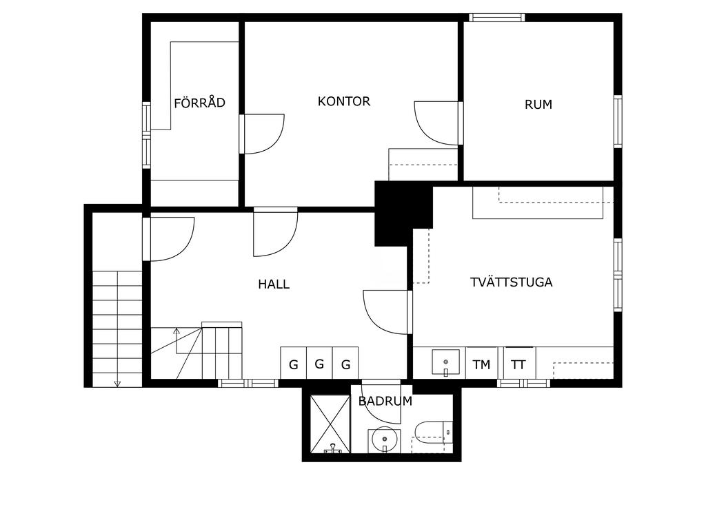 Planlösning källarplan