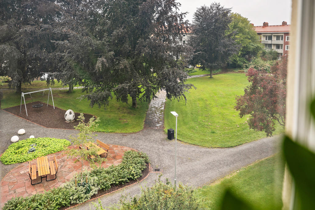 Utsikt över föreningens innergård